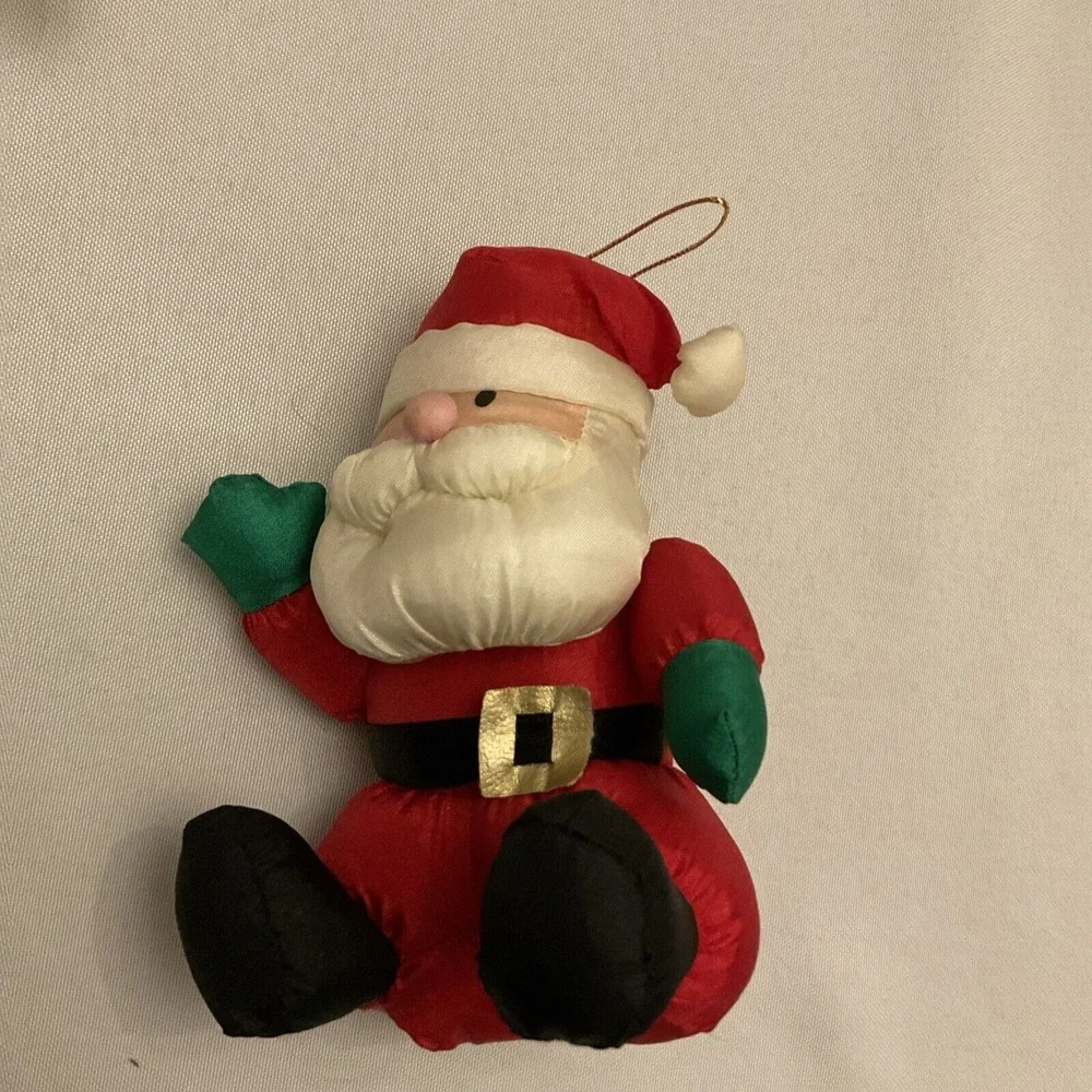 VTG Santa‎ Reindeer Christmas Gibson Greetings Stuffed Ornaments 1997